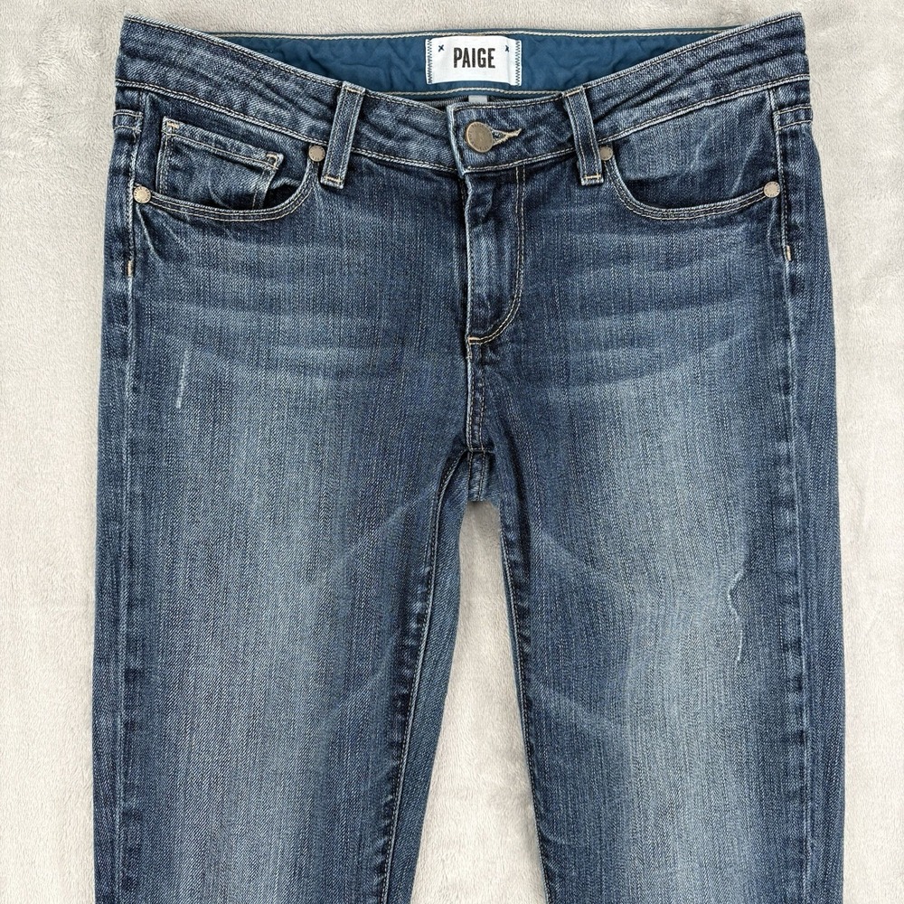 Paige Women's Skyline‎ Ankle Peg Jeans Sz 27 (Fits 29x28.5) Blue Stretch Skinny